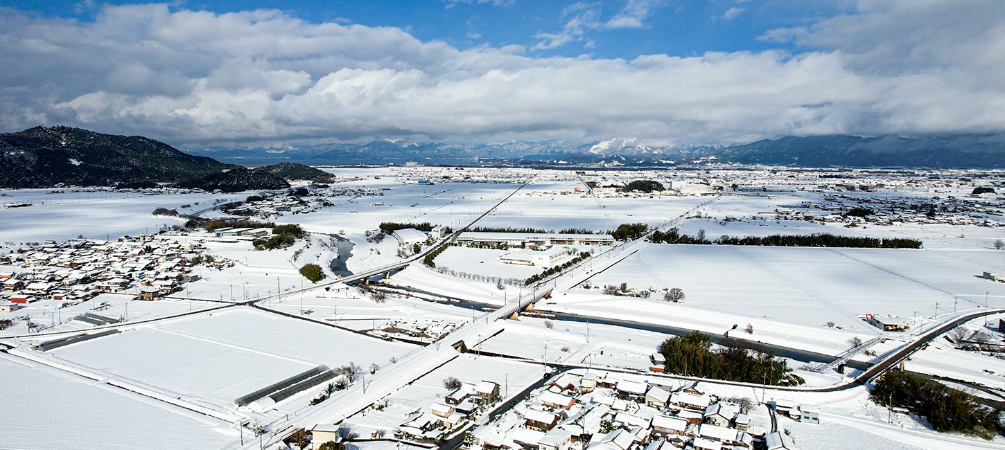 彦根市観測史上初となる大雪_tovoがドローンで撮影